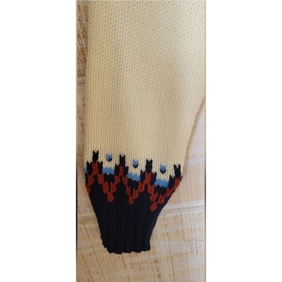 Vintage Rare‎ Gimbels Grandpa Sweater Chunky Ski Sweater Crewneck Sweater - Picture 8 of 14